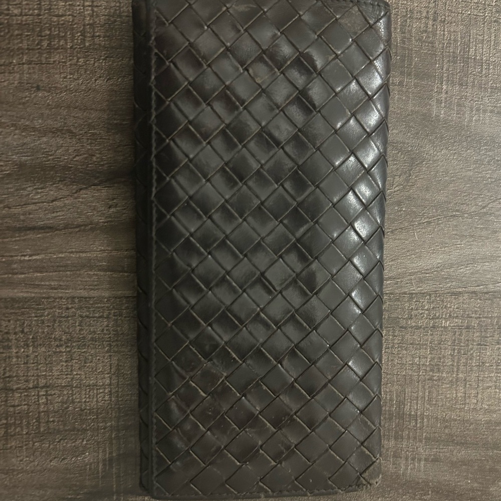 Bottega Veneta Dark Brown Leather wallet